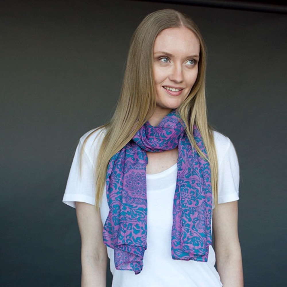 April Marin Brooklyn-Jenn Voile Scarf 🧣 NWT